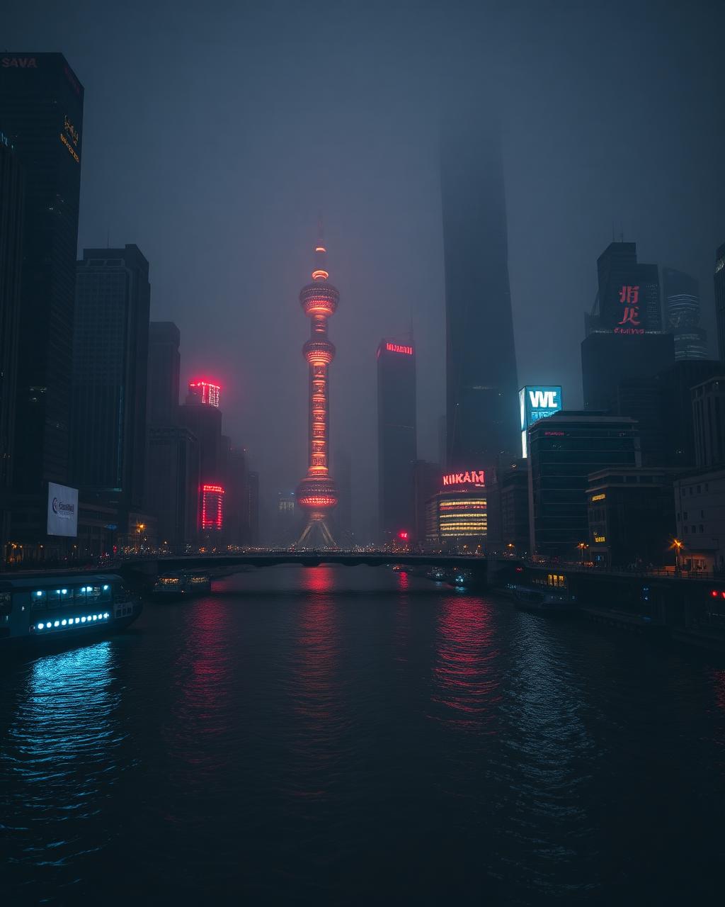 Shanghai Bund at night